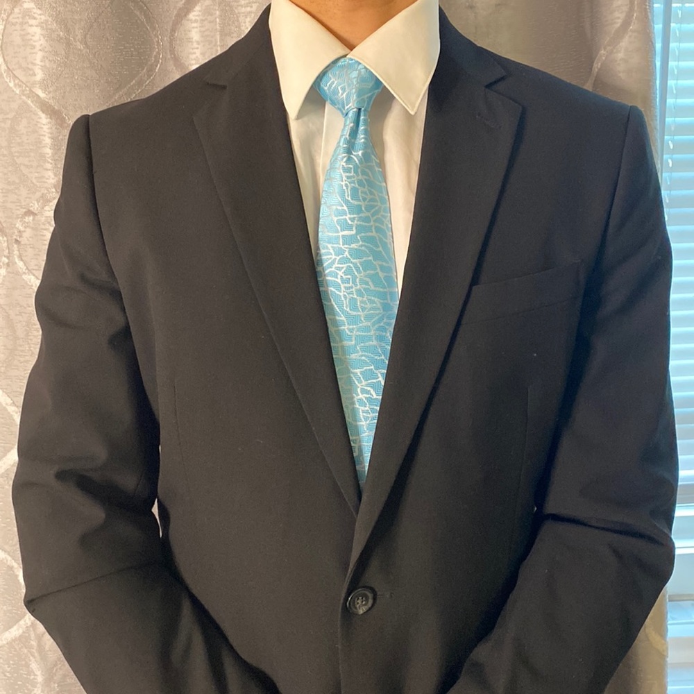 Twenty Dollar Tie Men's Necktie. Blue Water. 60 inches